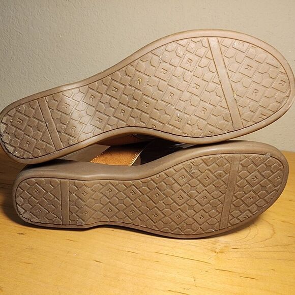 Rialto Comfort Brown Bianka Women’s Low Wedge Sandals Size 8M Worn 1x Pristine - Picture 7 of 7